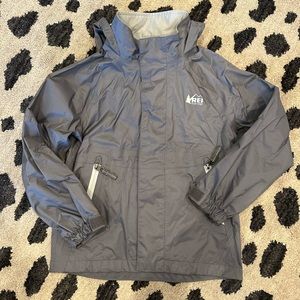 Childrens’ Gray REI Windbreaker/Rain Jacket, size XXS (4-5)